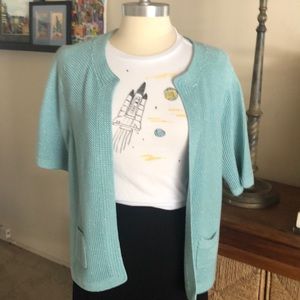 Ann Klein Vintage Blue cardigan